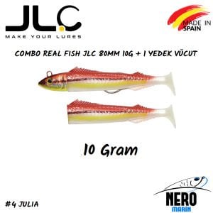 JLC Real Fish Combo 10gr. Kafa 80mm Vücut 2'li Paket #4 Julia