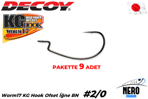 Decoy Worm17 KG Hook Ofset İğne BN #2/0 (8 Adet)