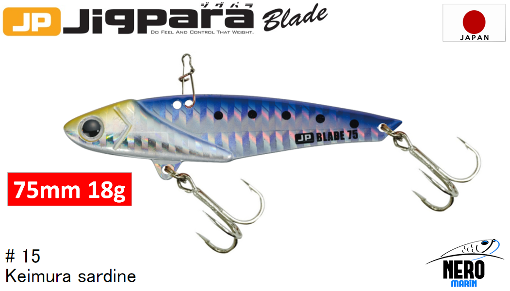MC Jigpara Blade JPB  75mm-18gr #15 Keimura(UV) Iwashi