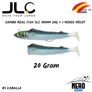 JLC Real Fish Combo 20gr. Kafa 100mm Vücut + 1 Yedek Vücut #1 Caballa