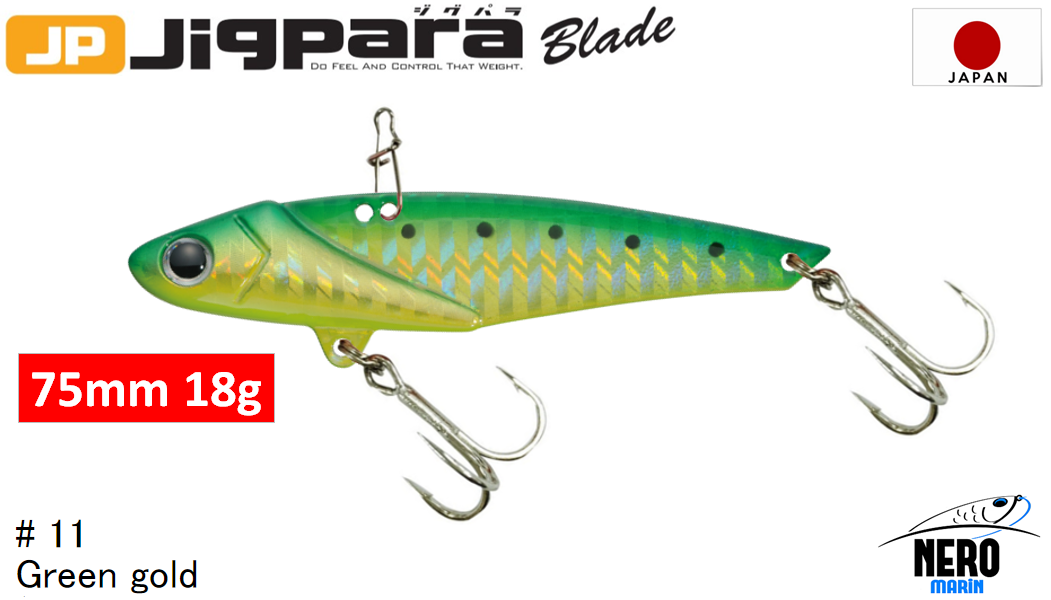 MC Jigpara Blade JPB  75mm-18gr #11 Green Gold