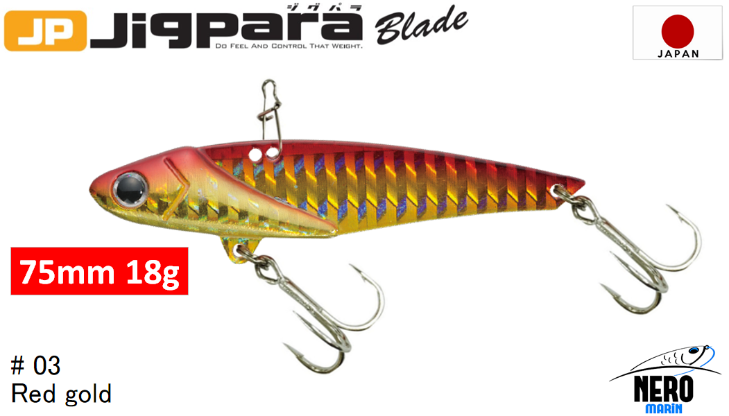 MC Jigpara Blade JPB  75mm-18gr #03 Red Gold