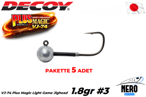 Decoy VJ-74 Plus Magic Light Game Jighead 1.8gr #3 (5 Adet / Paket)