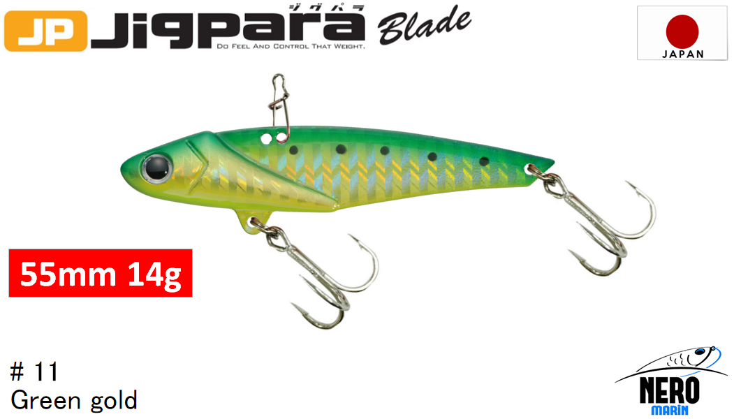 MC Jigpara BladeJPB 55mm-14gr #11 Green Gold