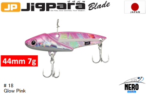 MC Jigpara Blade JPB 44mm-7gr #18 Glow Pink
