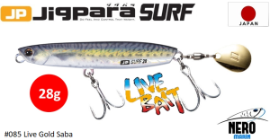 MC Jigpara Surf JPSURF-28gr.#85 Live Gold Saba