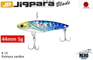 MC Jigpara Blade JPB 44mm-5gr #15 Keimura(UV) Iwashi