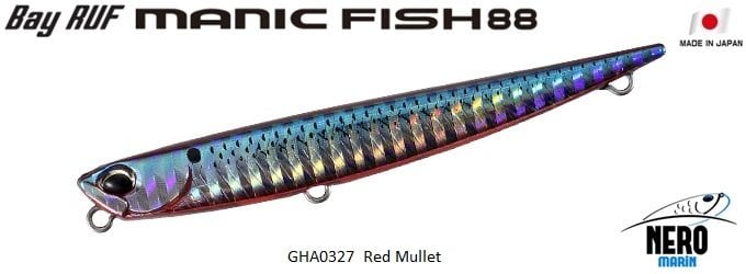 Bay Ruf Manic Fish 88  GHA0327 / Red Mullet