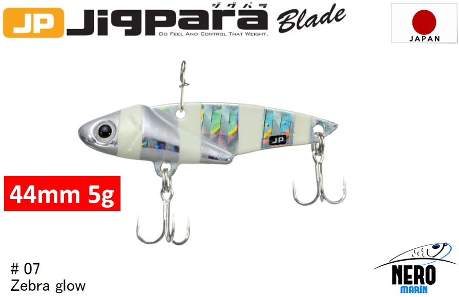 MC Jigpara Blade JPB 44mm-5gr #07 Zebra Glow