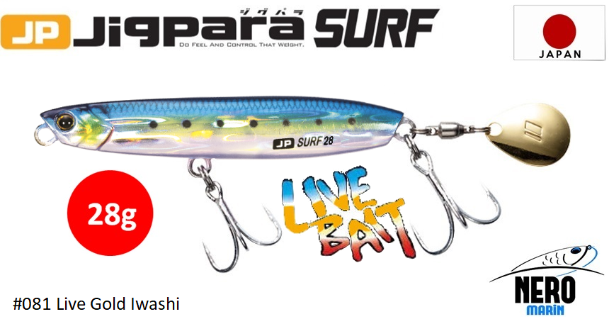 MC Jigpara Surf JPSURF-28gr.#81 Live Gold Iwashi