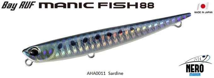 Bay Ruf Manic Fish 88  AHA0011 / Sardine