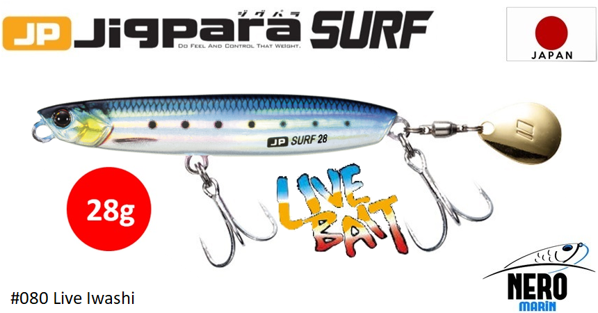 MC Jigpara Surf JPSURF-28gr.#80 Live Iwashi