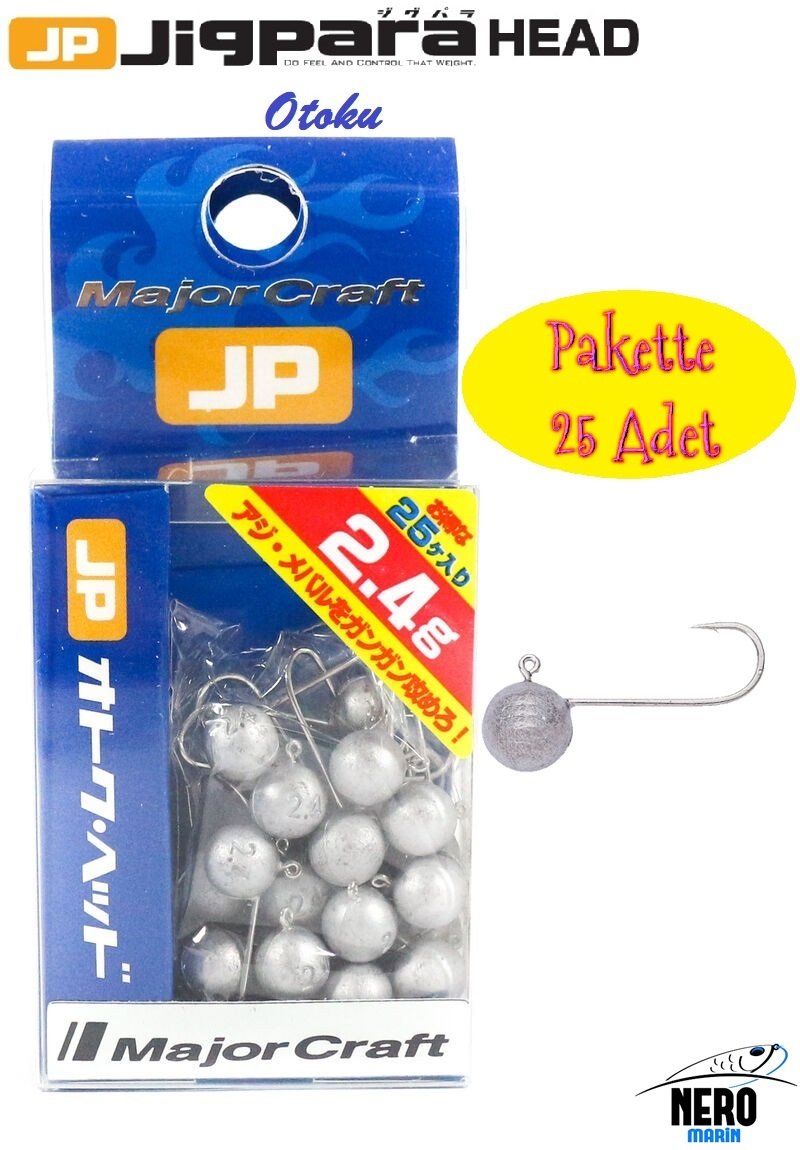 MC Jigpara Otoku Head OTHD-2.4gr. (25pcs. Bag)