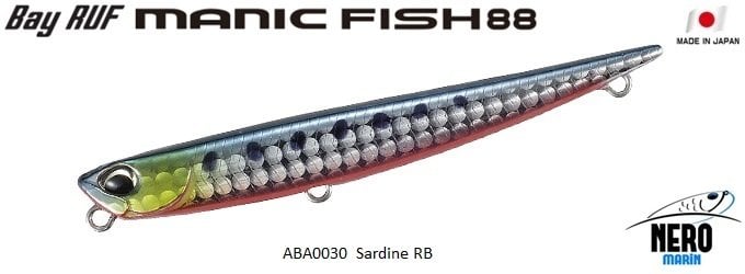 Bay Ruf Manic Fish 88  ABA0030 / Sardine RB