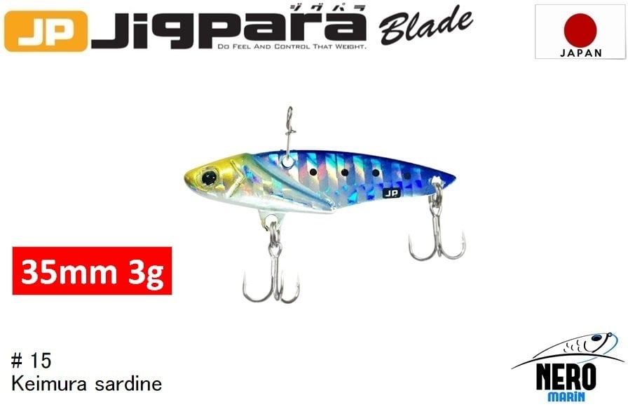 MC Jigpara Blade JPB 35mm-3gr #15 Keimura(UV) Iwashi