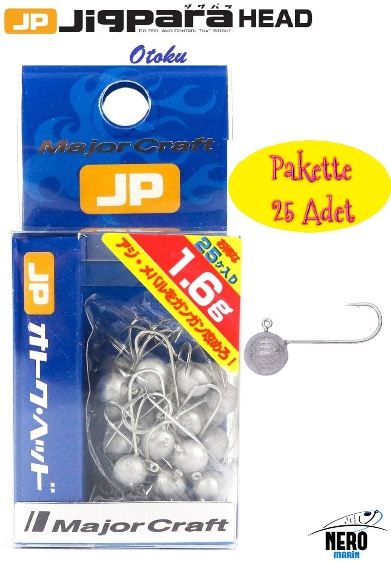 MC Jigpara Otoku Head OTHD-1.6gr. (25pcs. Bag)