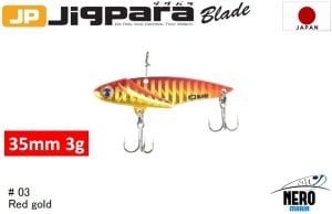 MC Jigpara Blade JPB 35mm-3gr #03 Red Gold