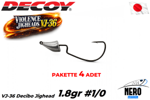 Decoy VJ-36 Decibo Jighead #1/0 1.8gr (4 Adet / Paket)