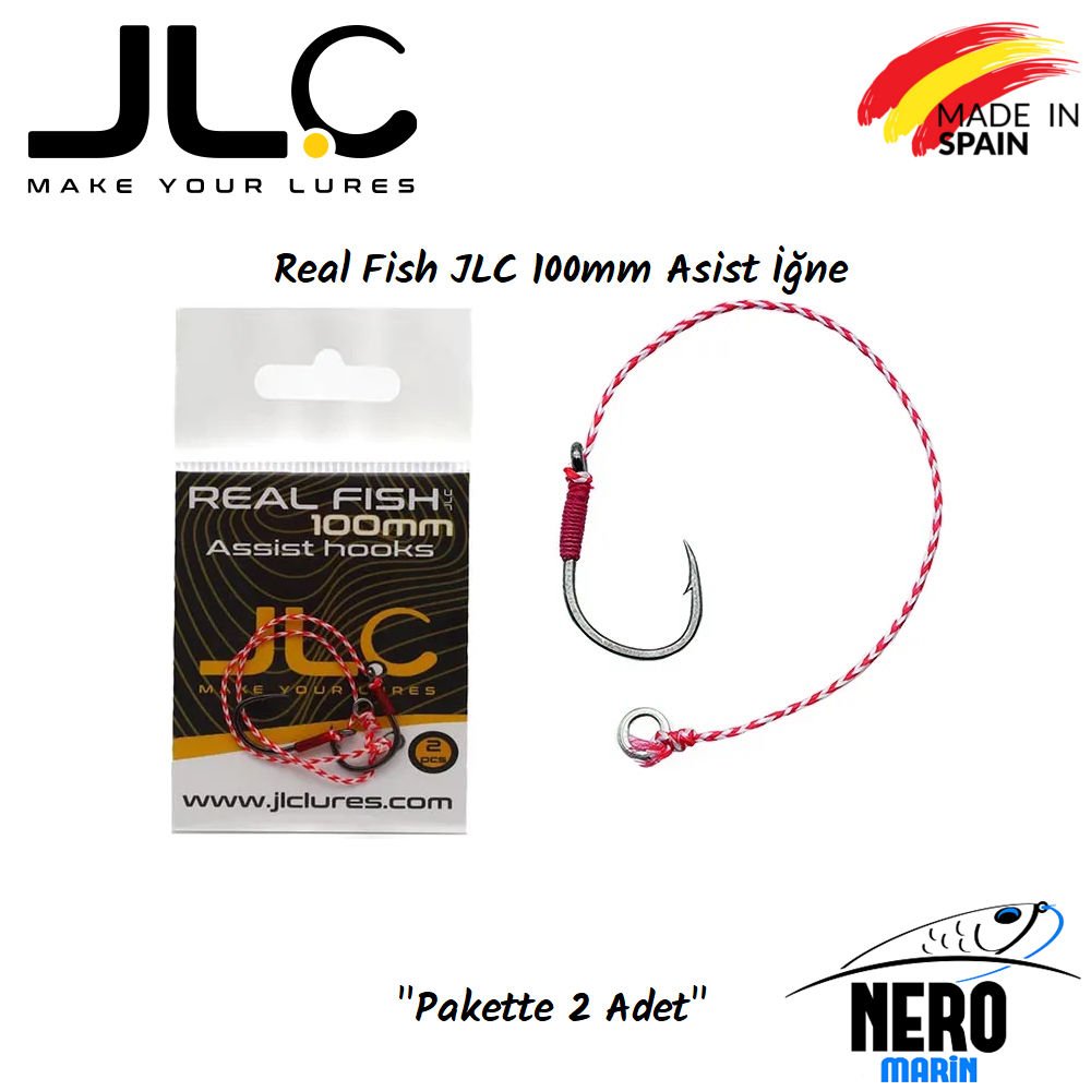 JLC Real Fish 100mm Asist İğne 2 Adet/Paket