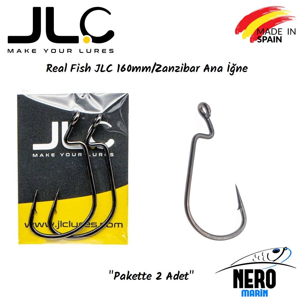 JLC Real Fish 160mm ve Zanzibar Ana İğne 2 adet / paket