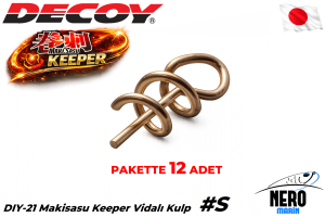 Decoy DIY-21 Makisasu Keeper Vidalı Kulp #S (12 Adet / Paket)