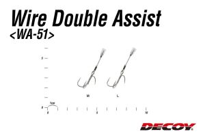 Decoy WA-51 WIRE Double Telli İkili Asist İğne #M (2 Adet / Paket)