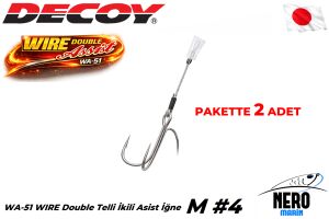 Decoy WA-51 WIRE Double Telli İkili Asist İğne #M (2 Adet / Paket)