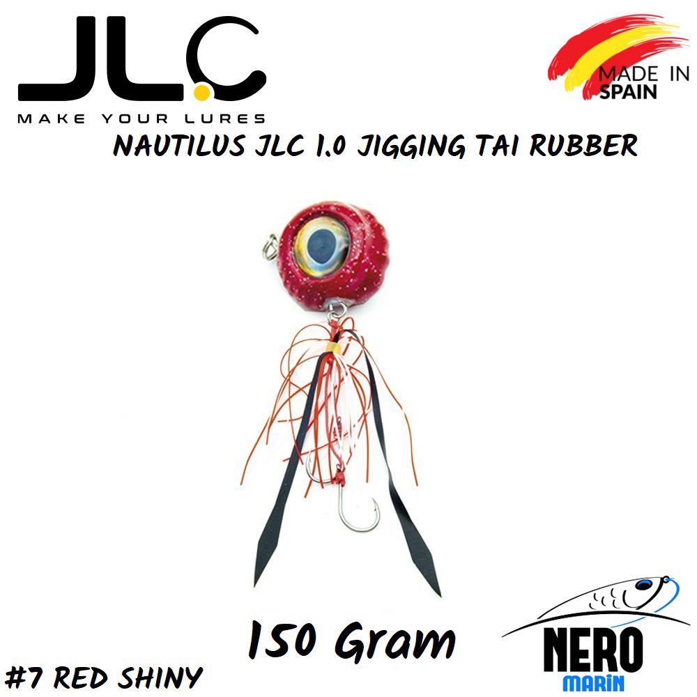 JLC Nautilus 1.0 Tai Rubber 150gr. #7 Red Shiny