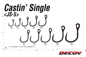 Decoy JS-5 Castin Single Tekli İğne Silver #6/0 (8 Adet / Paket)