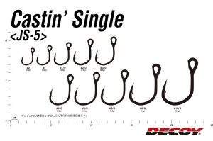 Decoy JS-5 Castin Single Tekli İğne Silver #3/0 (6 Adet / Paket)
