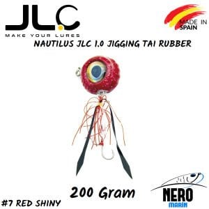JLC Nautilus 1.0 Tai Rubber 200gr. #7 Red Shiny
