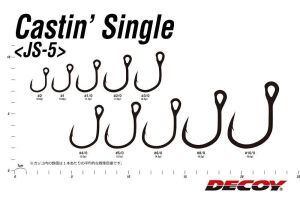 Decoy JS-5 Castin Single Tekli İğne Silver #1/0 (8 Adet / Paket)