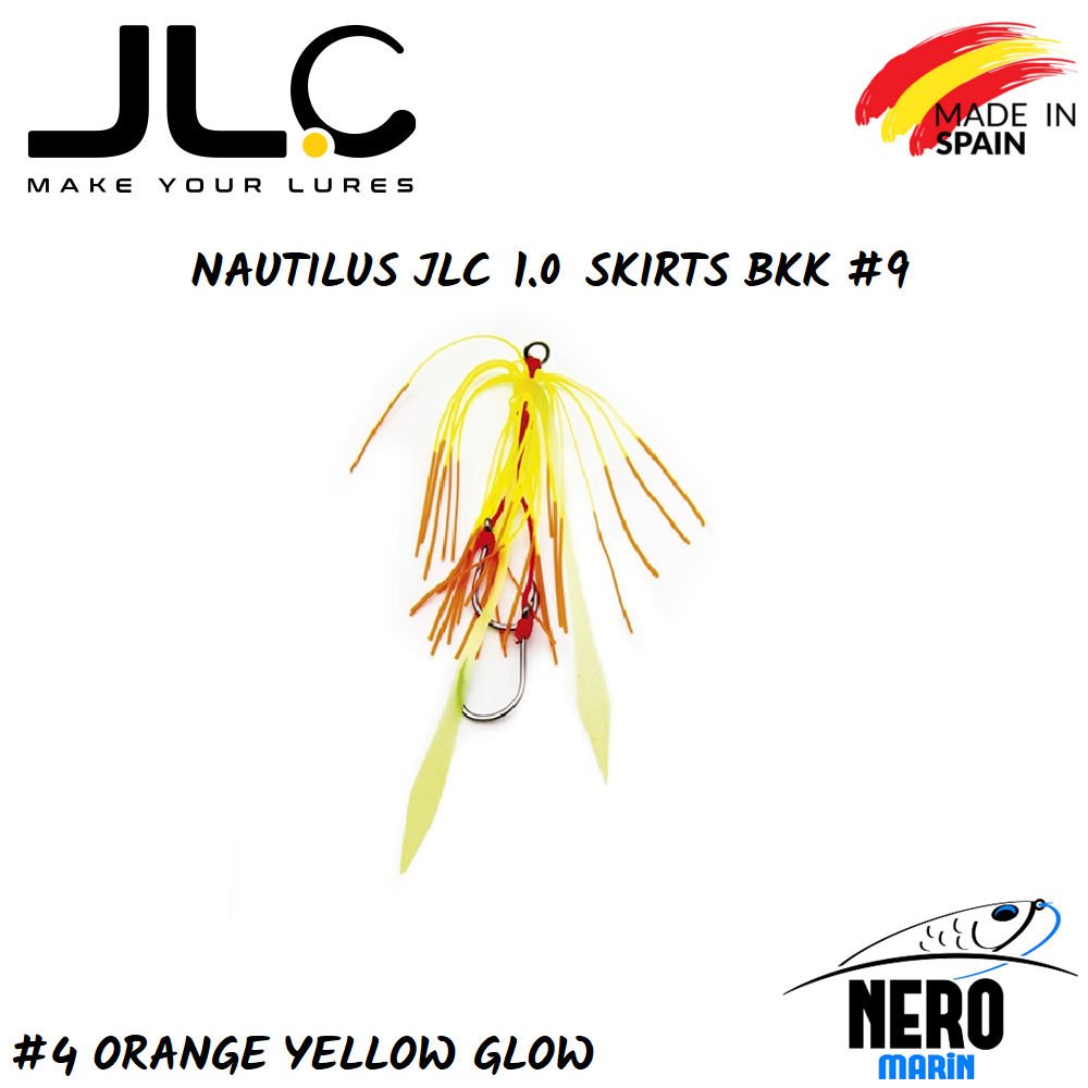 JLC Nautilus 1.0 Tai Rubber Yedek Etek BKK #9 İğne #4 Orange Yellow Glow
