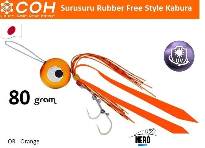 COH Kabura Slider Tai Rubber Jig 80gr. OR