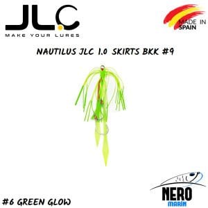 JLC Nautilus 1.0 Tai Rubber Yedek Etek BKK #9 İğne #6 Green Glow