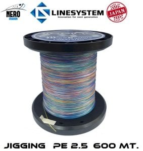 Linesystem Jigging X8 600mt. PE 2.5
