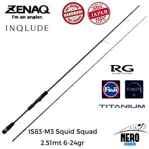 Zenaq Inqlude IS83-M3 Squid Squad (RG) 2.51mt 6-24gr (2P) Spin Kamış