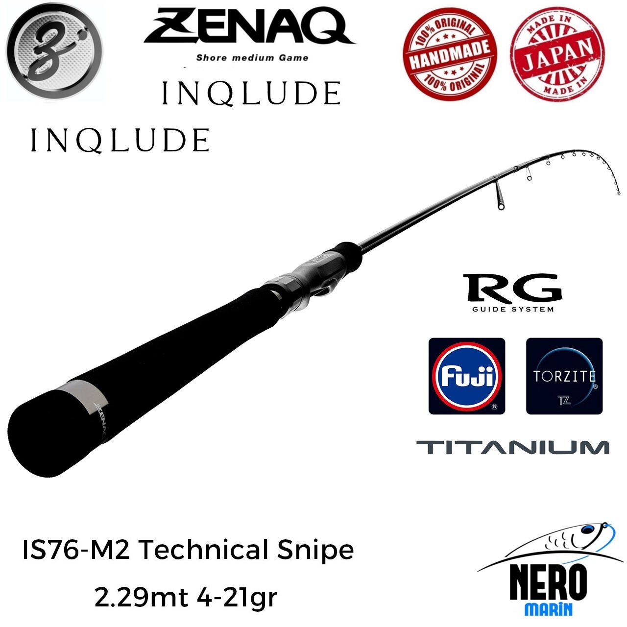Zenaq Inqlude IS76-M2 Technical Snipe (RG) 2.29mt 4-21gr (2P) Spin Kamış
