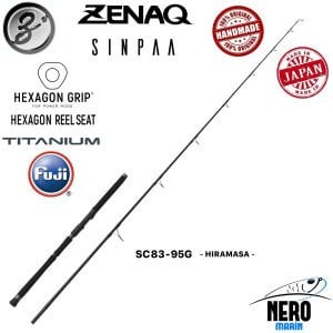 Zenaq Sinpaa SC83-95G Hiramasa 2.52mt 60-140gr Poping-Casting Kamış