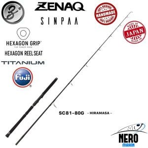 Zenaq Sinpaa SC81-80G Hiramasa 2.46mt 40-100gr Poping-Casting Kamış
