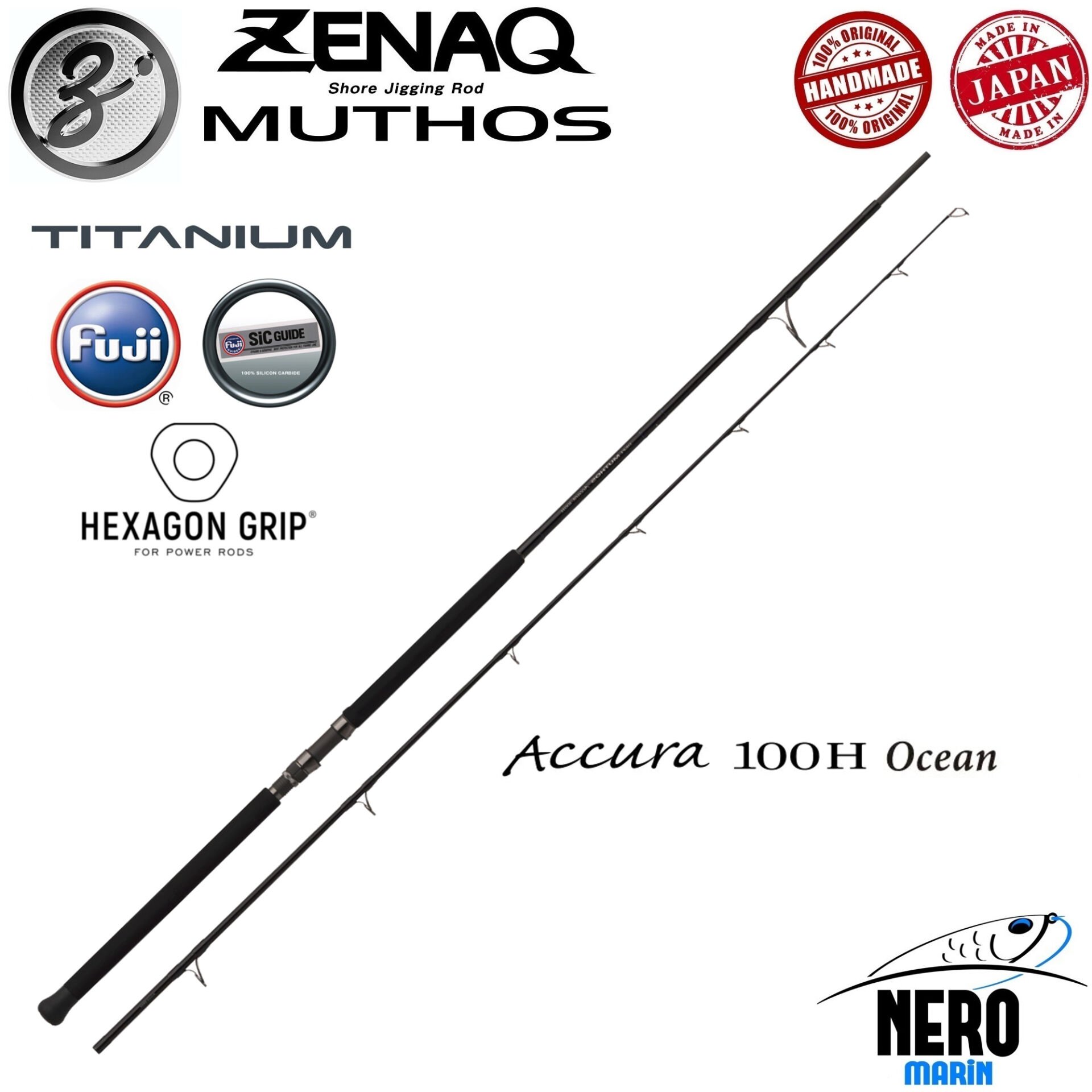 Zenaq Muthos Accura 100H Ocean Shore Jigging Olta Kamışı 305cm 30 -200gr