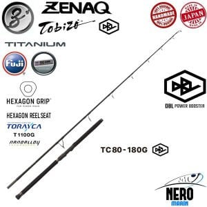 Zenaq Tobizo TC80-180G DBL Off Shore Casting Popping Kamış 244cm 90-220gr.
