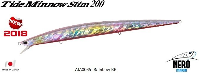 Tide Minnow Slim 200  AJA0035 / Rainbow RB
