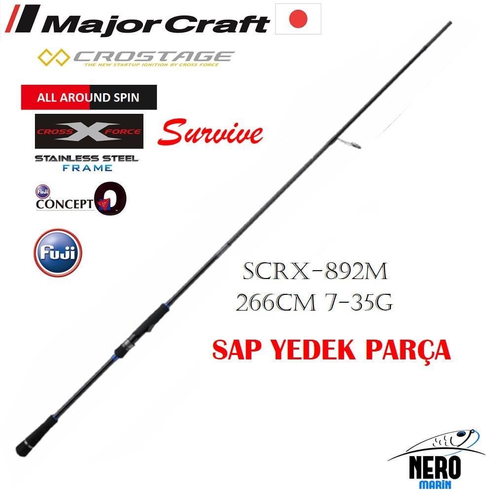 MC Crostage New SCRX-892M All-Round Spin Kamış 266cm 7-35g Yedek Sap Parça