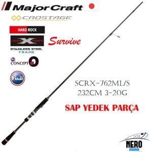 MC Crostage New SCRX-762ML/S Hard Rock Spin Kamış 232cm 3-20g Yedek Sap Parça