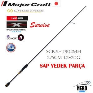 MC Crostage New SCRX-T902MH LRF +Microjig Kamış Tubular 275cm 1.2-20g Yedek Sap Parça