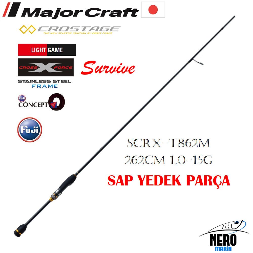 MC Crostage New SCRX-T862M LRF + Microjig Kamış Tubular 262cm 1.0-15g Yedek Sap Parça