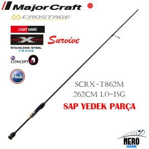 MC Crostage New SCRX-T862M LRF + Microjig Kamış Tubular 262cm 1.0-15g Yedek Sap Parça
