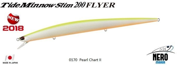 Tide Minnow Slim Flyer 200  ACC0170 / Pearl Chart II