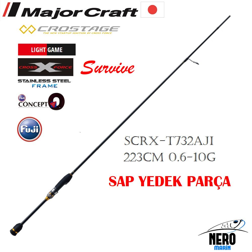 MC Crostage New SCRX-T732AJI LRF Aji Komuş Tub.223cm 0.6-10g Yedek Sap Parça